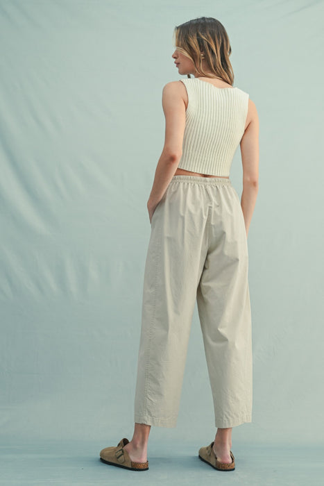 Drawstring Crop Pants