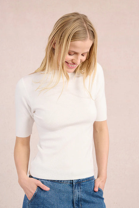 Ribbed SS Sweater