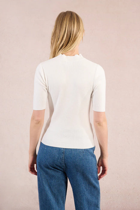 Ribbed SS Sweater