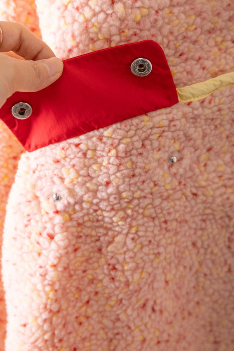 Oversize Jacket with Snap Buttons