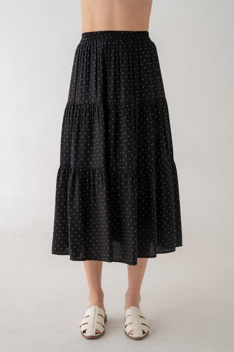 Polka Dot Tiered Skirt