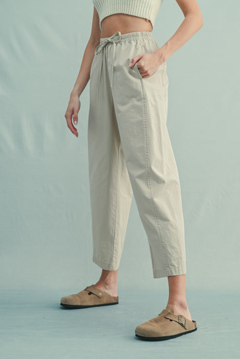 Drawstring Crop Pants