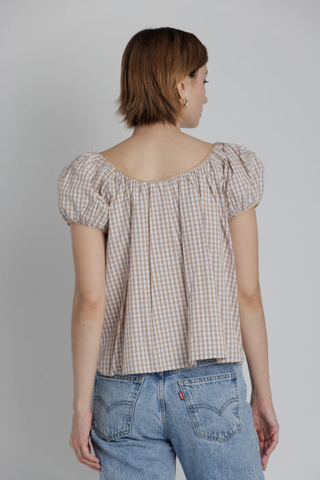 Gingham Baby Doll Top