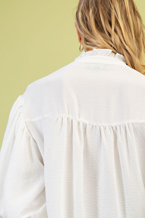 Balloon 3/4 Sleeve Blouse