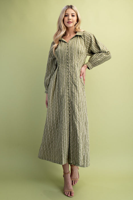 Floral Check Dress