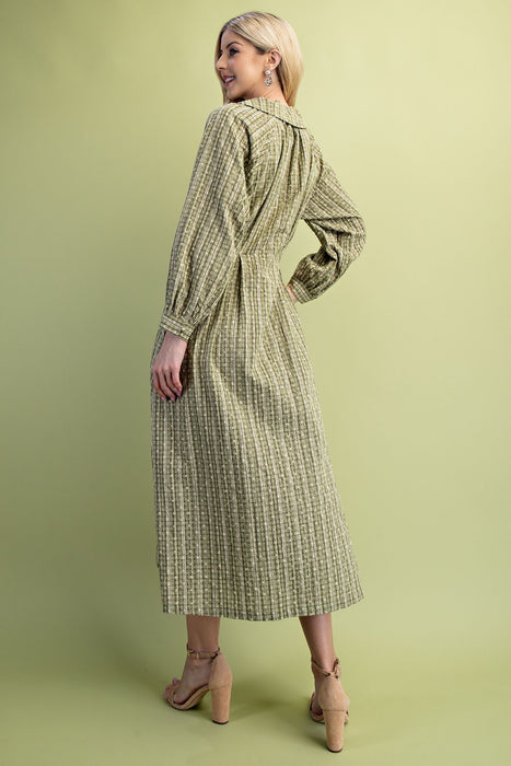 Floral Check Dress