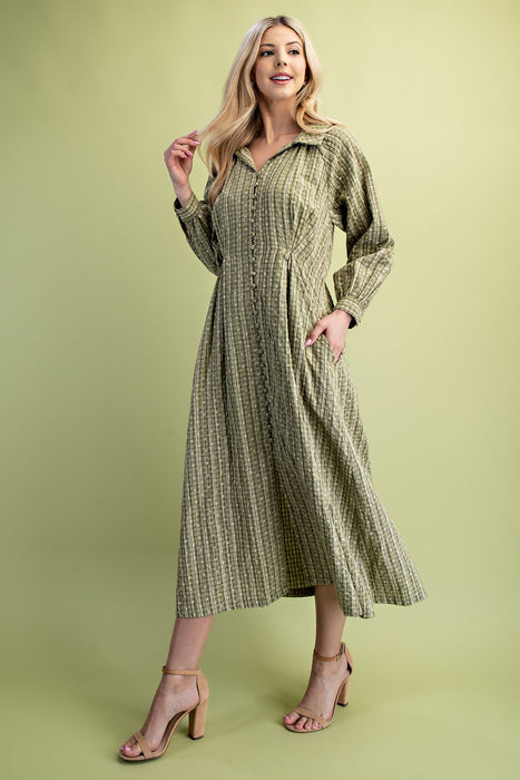Floral Check Dress
