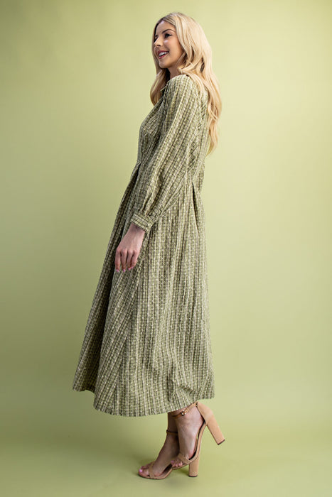 Floral Check Dress