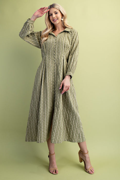 Floral Check Dress