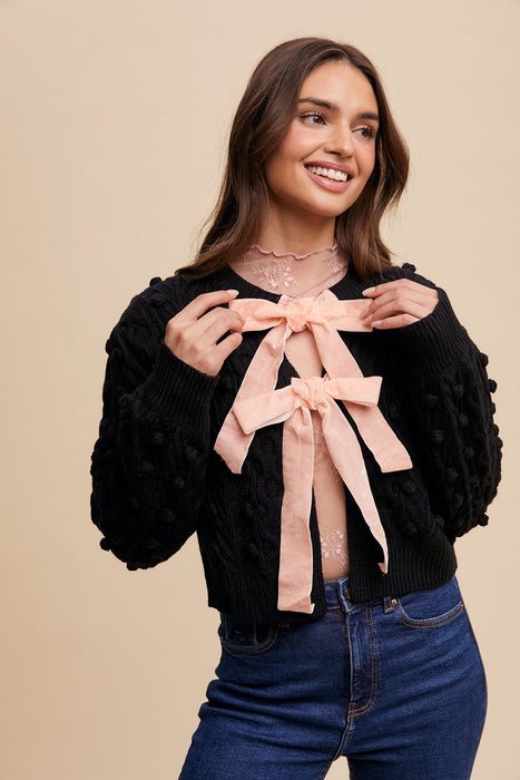 Bow Tie Closure Cardigan