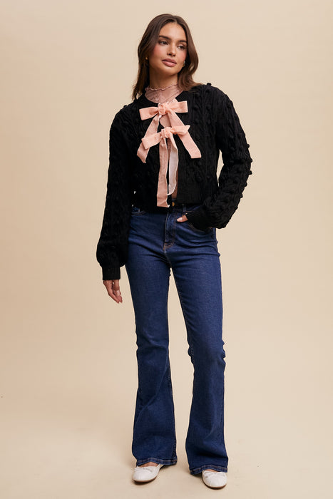 Bow Tie Closure Cardigan