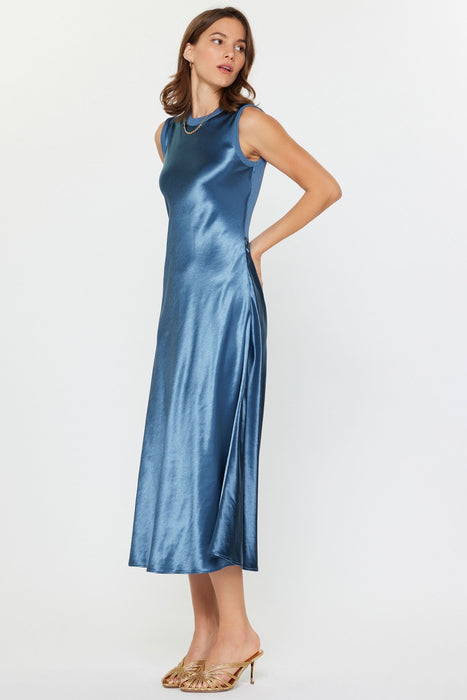 Silk Dress with Tie