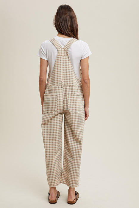 Gingham Denim Overall