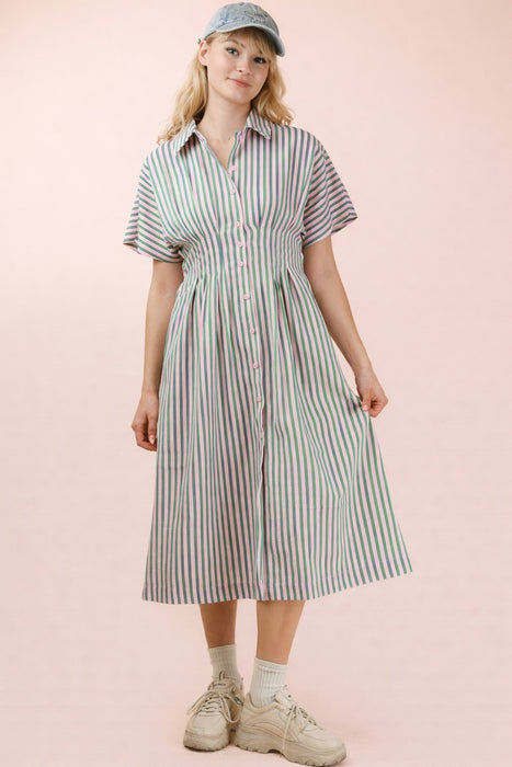 Stripe Shirt Dress