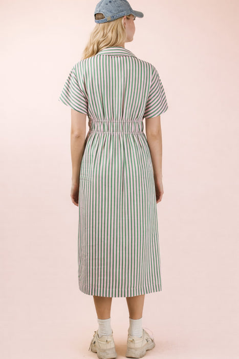 Stripe Shirt Dress