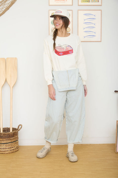 Sardines Graphic Knit Sweater