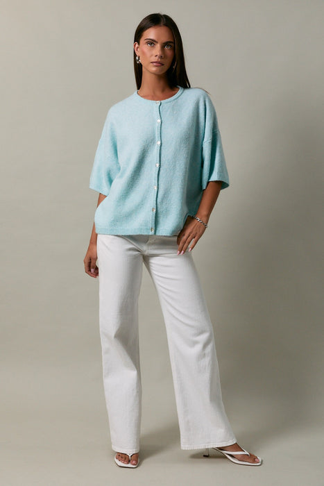 Crew Neck Lightweight Cardigan