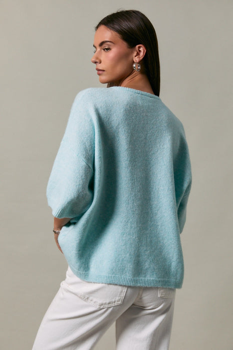 Crew Neck Lightweight Cardigan