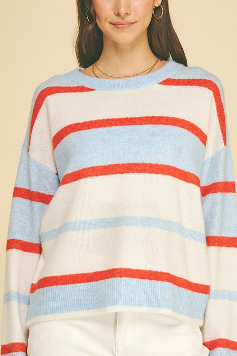 Striped Crew Neck Sweater