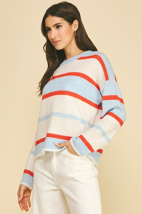Striped Crew Neck Sweater