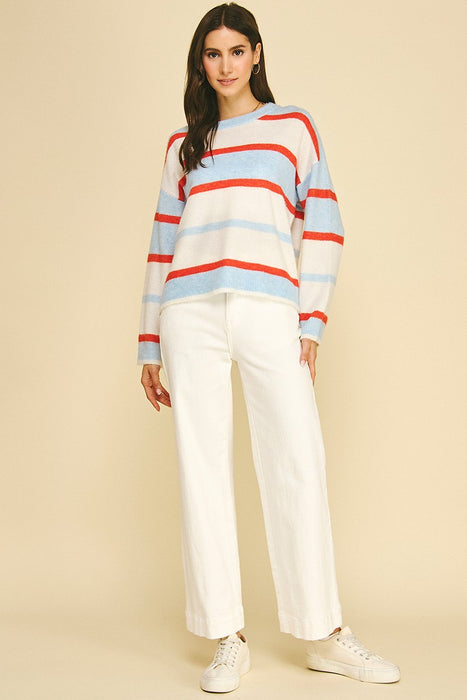 Striped Crew Neck Sweater