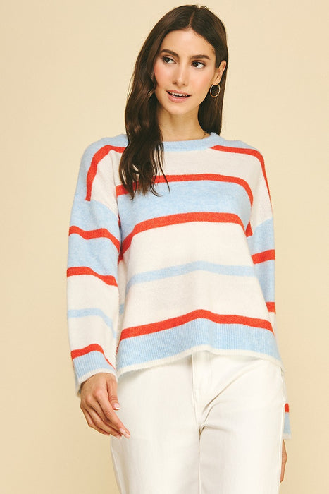 Striped Crew Neck Sweater