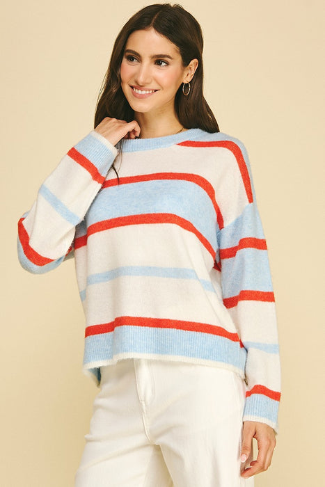 Striped Crew Neck Sweater