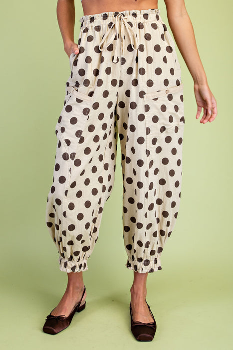 Polka Dot Jogger Pants