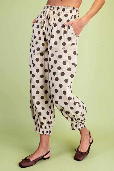 Polka Dot Jogger Pants