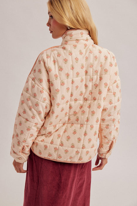 Floral Quilted Puffer Jacket