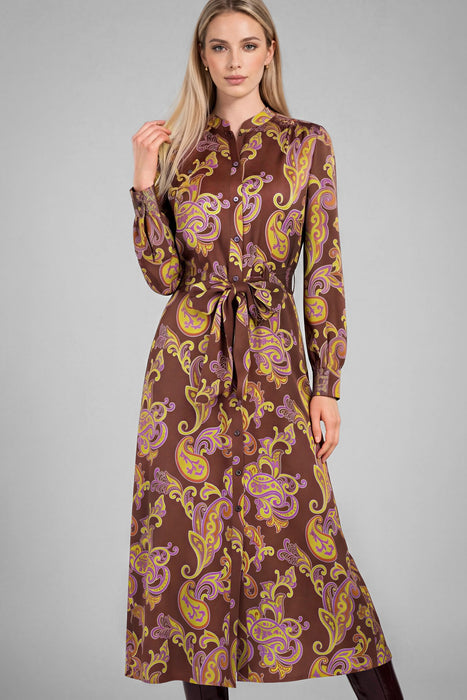 Belted Shirt Dress with Pockets