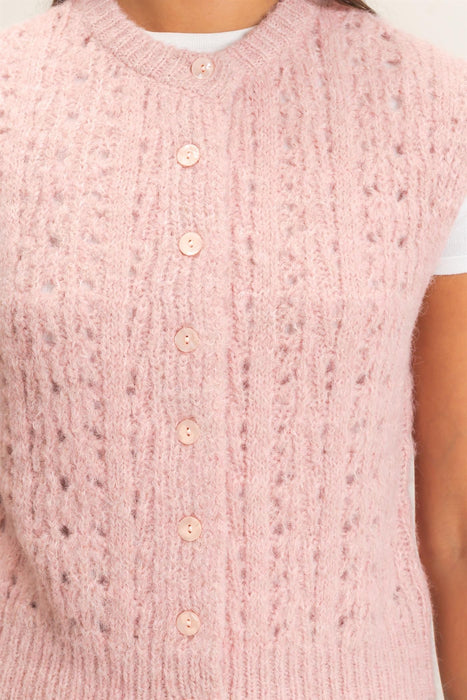 Cable Knit Sweater Vest