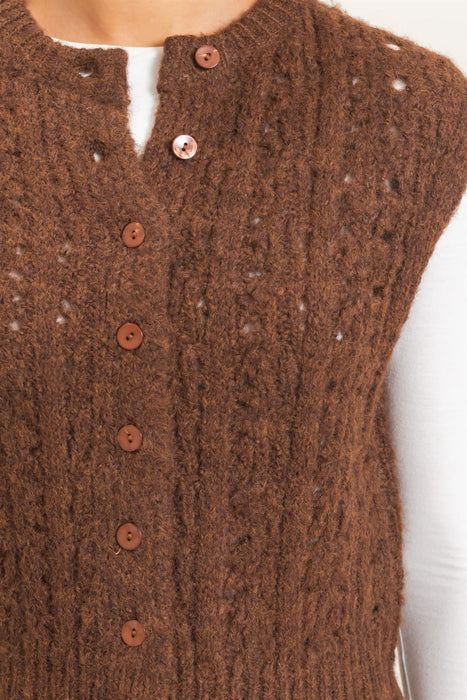 Cable Knit Sweater Vest