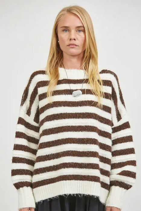 Ribbed Neck/Wrist Sweater
