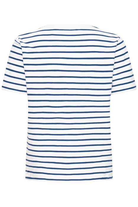 Striped Tshirt Cherry Accent