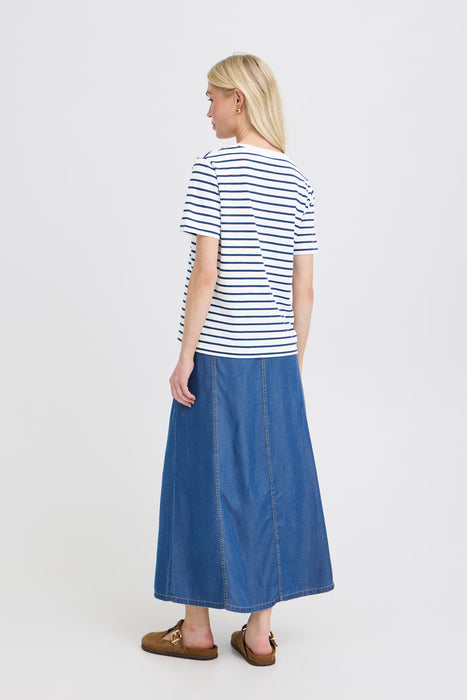 Striped Tshirt Cherry Accent