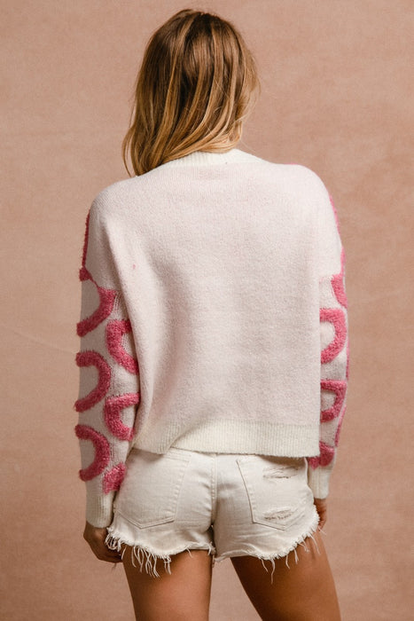 Textured Heart Cardigan