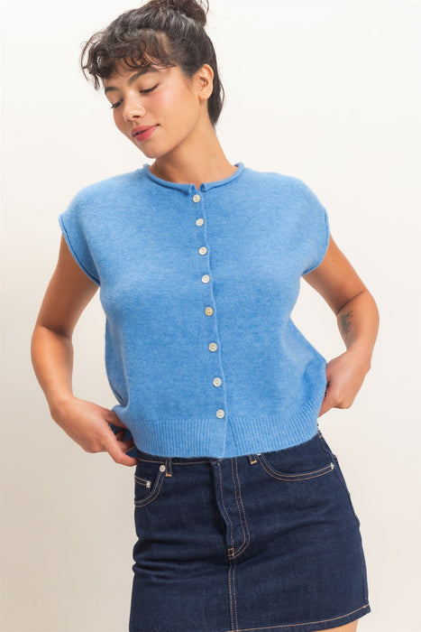 Button Down Sweater Vest