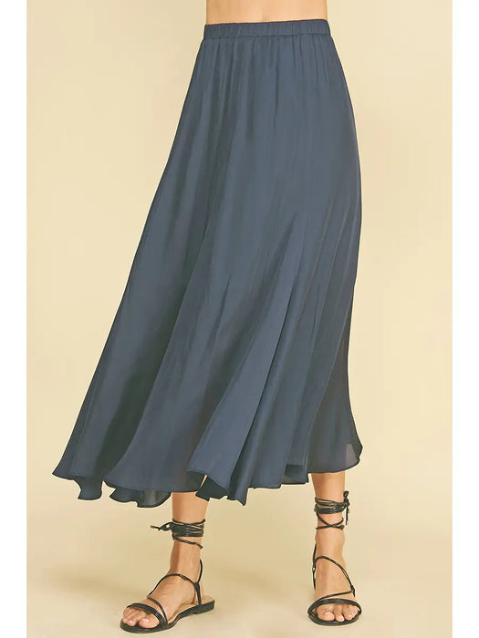 Woven Midi Skirt