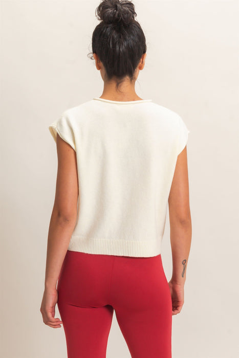 Button Down Sweater Vest