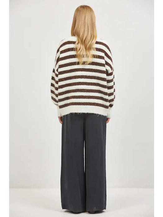 Ribbed Neck/Wrist Sweater