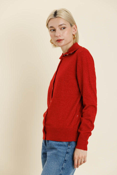 Roll Neck Cardigan