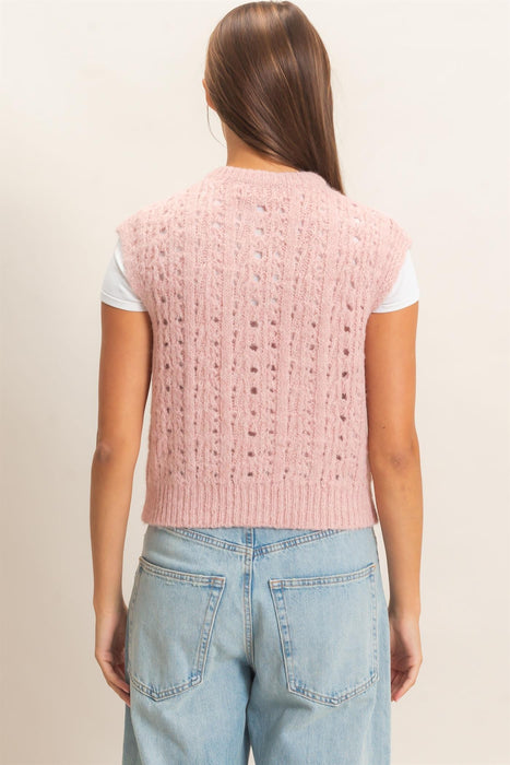Cable Knit Sweater Vest