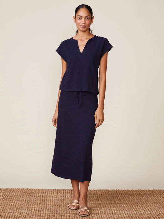 Textured Knit Short Sleeve Top