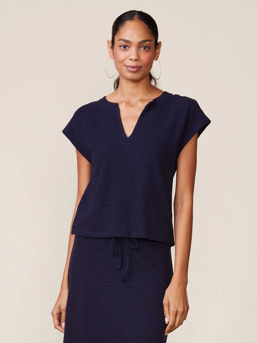 Textured Knit Short Sleeve Top