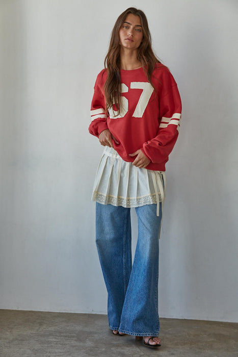 Dusty Red Pullover 67