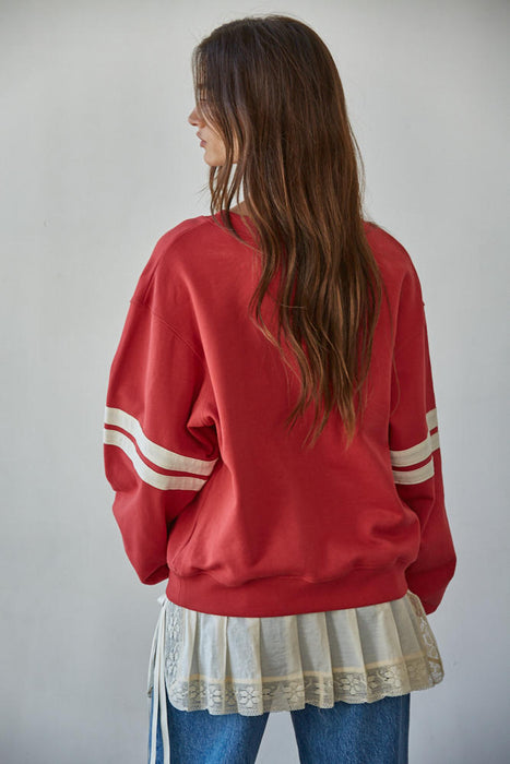 Dusty Red Pullover 67