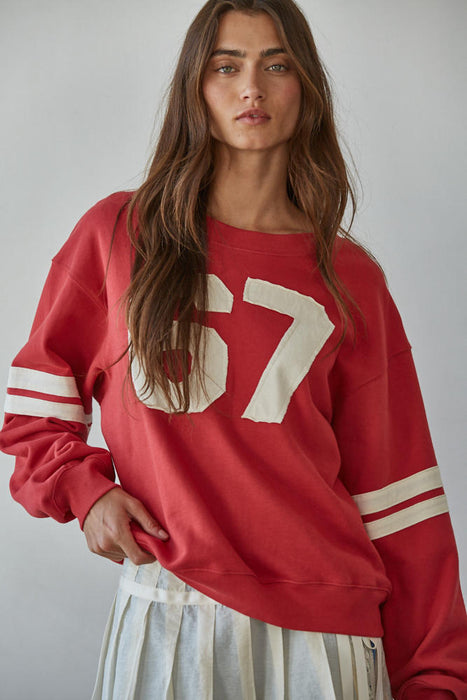 Dusty Red Pullover 67