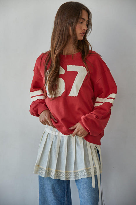 Dusty Red Pullover 67