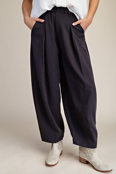Woven Barrel Jeans